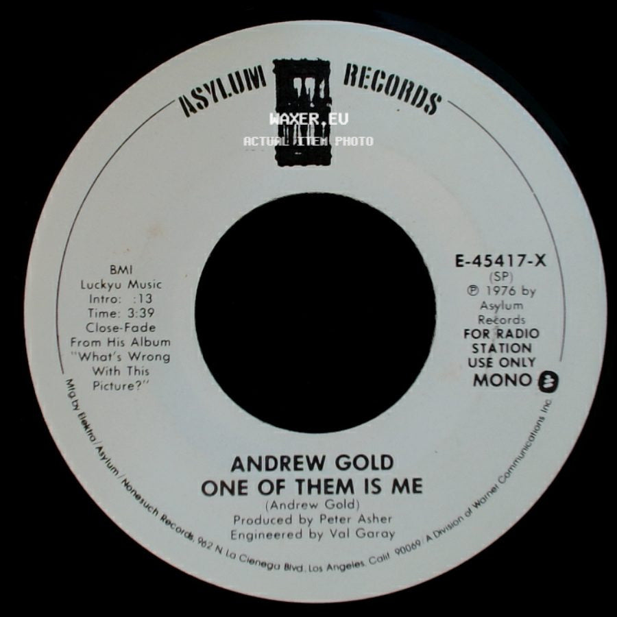 Andrew Gold - One Of Them Is Me / One Of Them Is Me side A