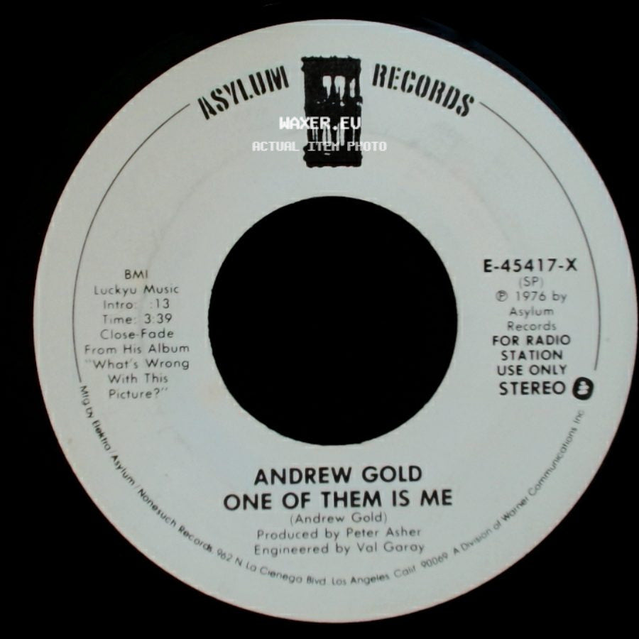 Andrew Gold - One Of Them Is Me / One Of Them Is Me side B