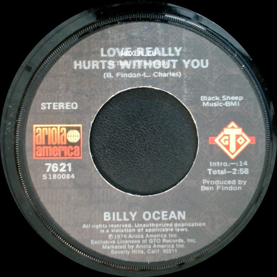 Billy Ocean - You're Running Outa Fools / Love Really Hurts Without You side B