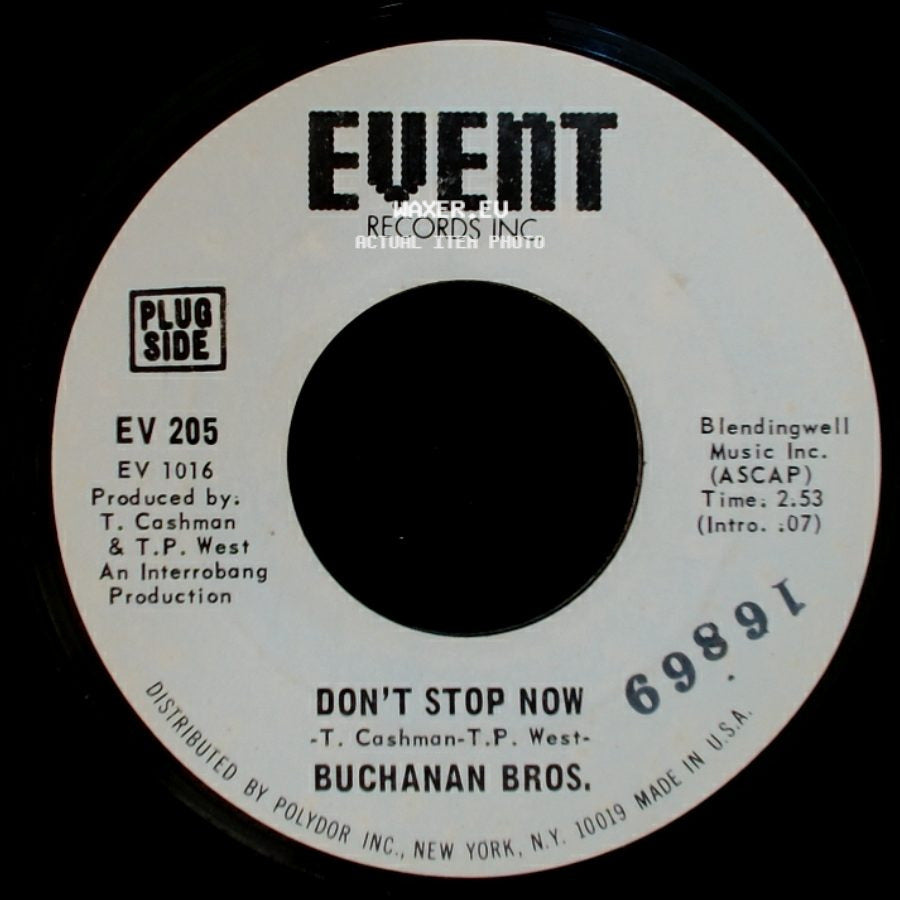 Buchanan Bros. - You Don't Know / Don't Stop Now side B