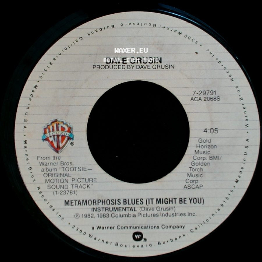 Dave Grusin / Stephen Bishop - Metamorphosis Blues (It Might Be You) / It Might Be You (Theme From "Tootsie") side A