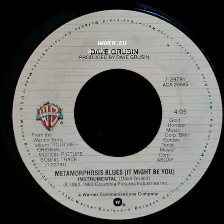 Dave Grusin / Stephen Bishop - Metamorphosis Blues (It Might Be You) / It Might Be You (Theme From "Tootsie") side A