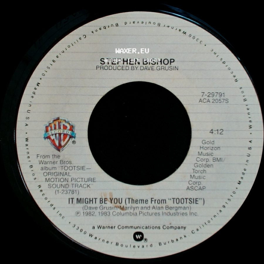 Dave Grusin / Stephen Bishop - Metamorphosis Blues (It Might Be You) / It Might Be You (Theme From "Tootsie") side B