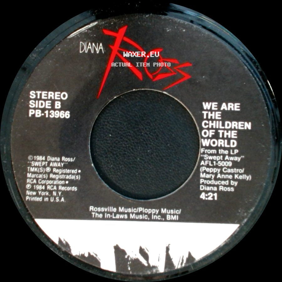 Diana Ross - Missing You / We Are The Children Of The World side B