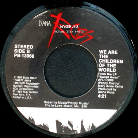 Diana Ross - Missing You / We Are The Children Of The World side B