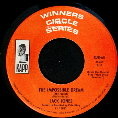 Jack Jones - The Impossible Dream / Strangers In The Night side A