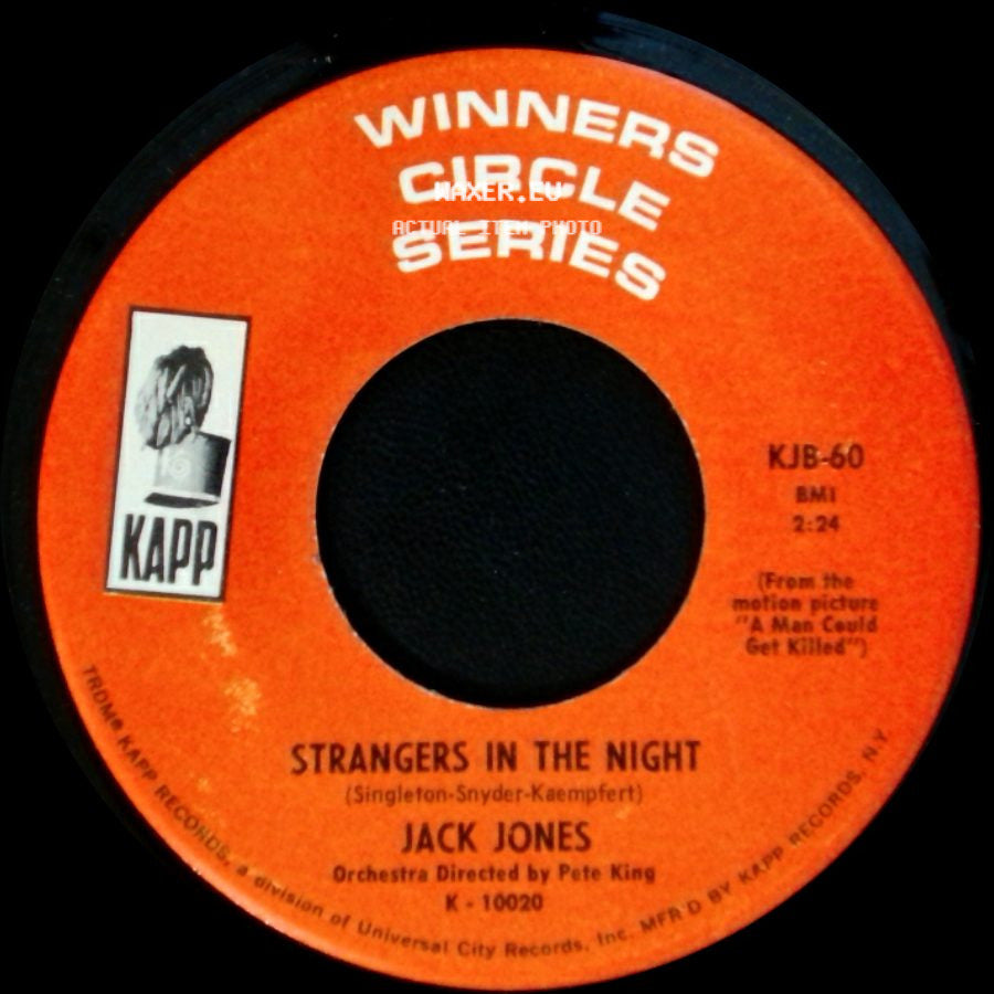 Jack Jones - The Impossible Dream / Strangers In The Night side B