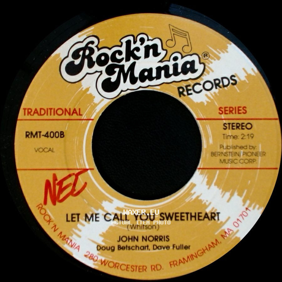 John Norris - Let Me Call You Sweetheart / Alley Cat (Speed Up Version) side A