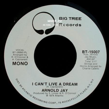 Arnold Jay - I Can't Live A Dream / I Can't Live A Dream side A