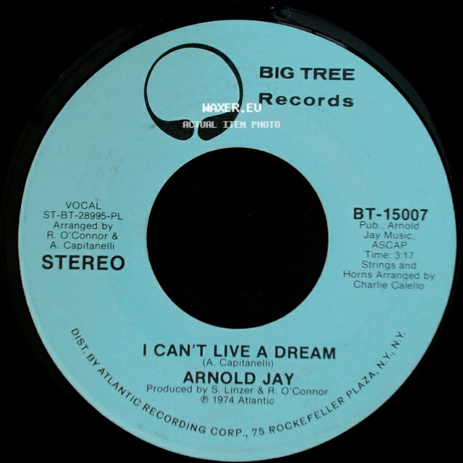 Arnold Jay - I Can't Live A Dream / I Can't Live A Dream side B