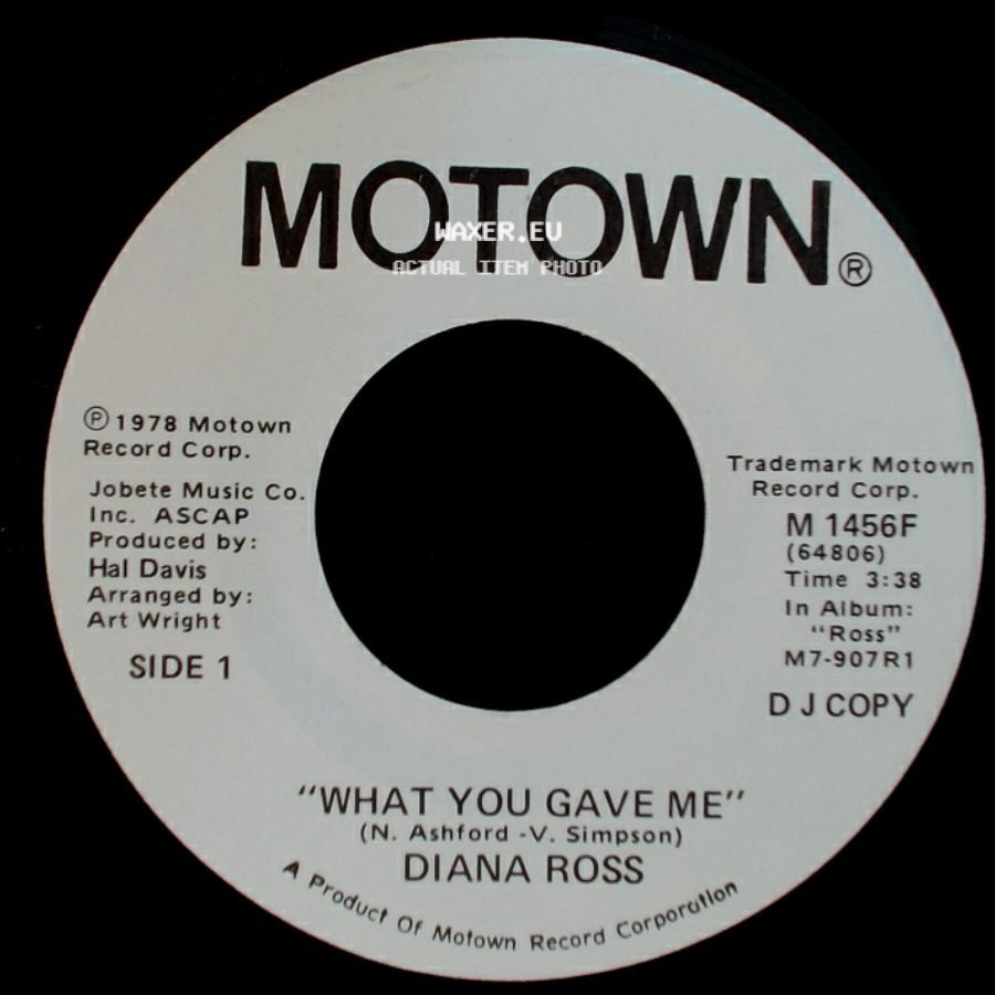 Diana Ross - What You Gave Me / What You Gave Me side A