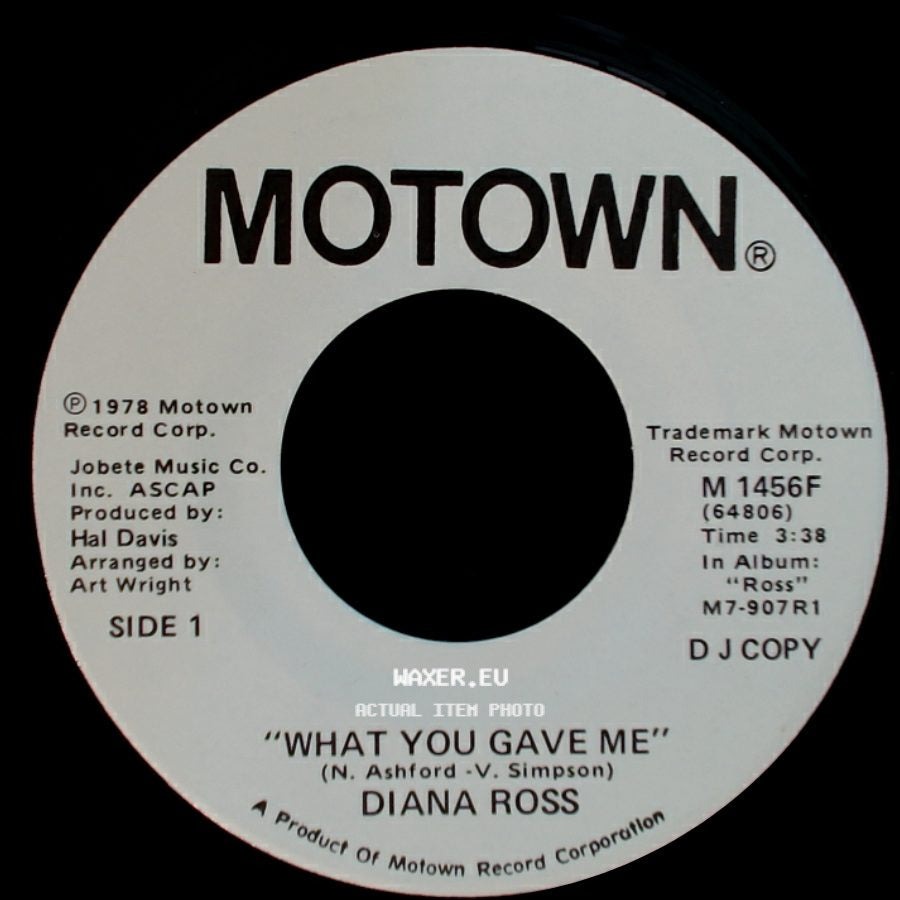 Diana Ross - What You Gave Me / What You Gave Me side B
