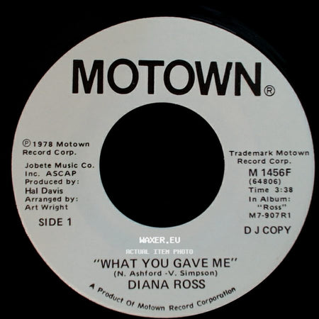 Diana Ross - What You Gave Me / What You Gave Me side B