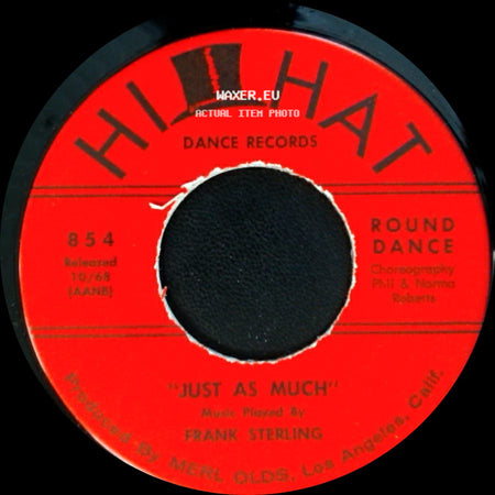 Dick Cary / Frank Sterling - Molly 'n Me / Just As Much side B