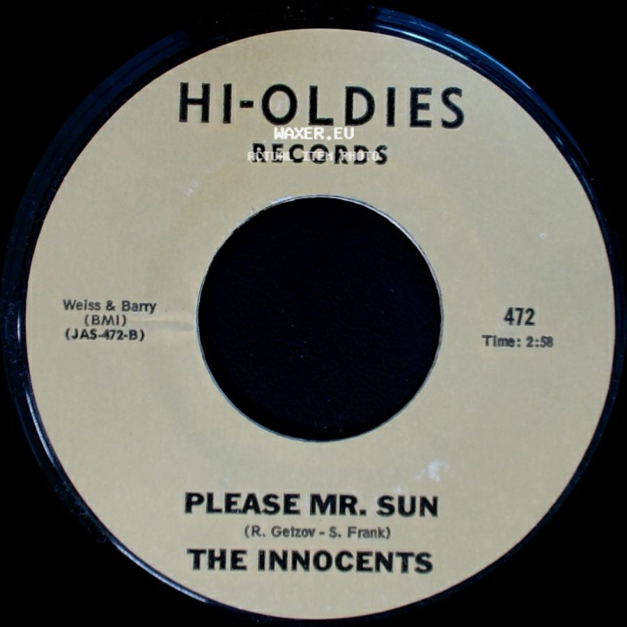 The Innocents - Please Mr. Sun / Gee Whiz side A