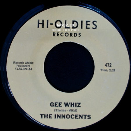 The Innocents - Please Mr. Sun / Gee Whiz side B