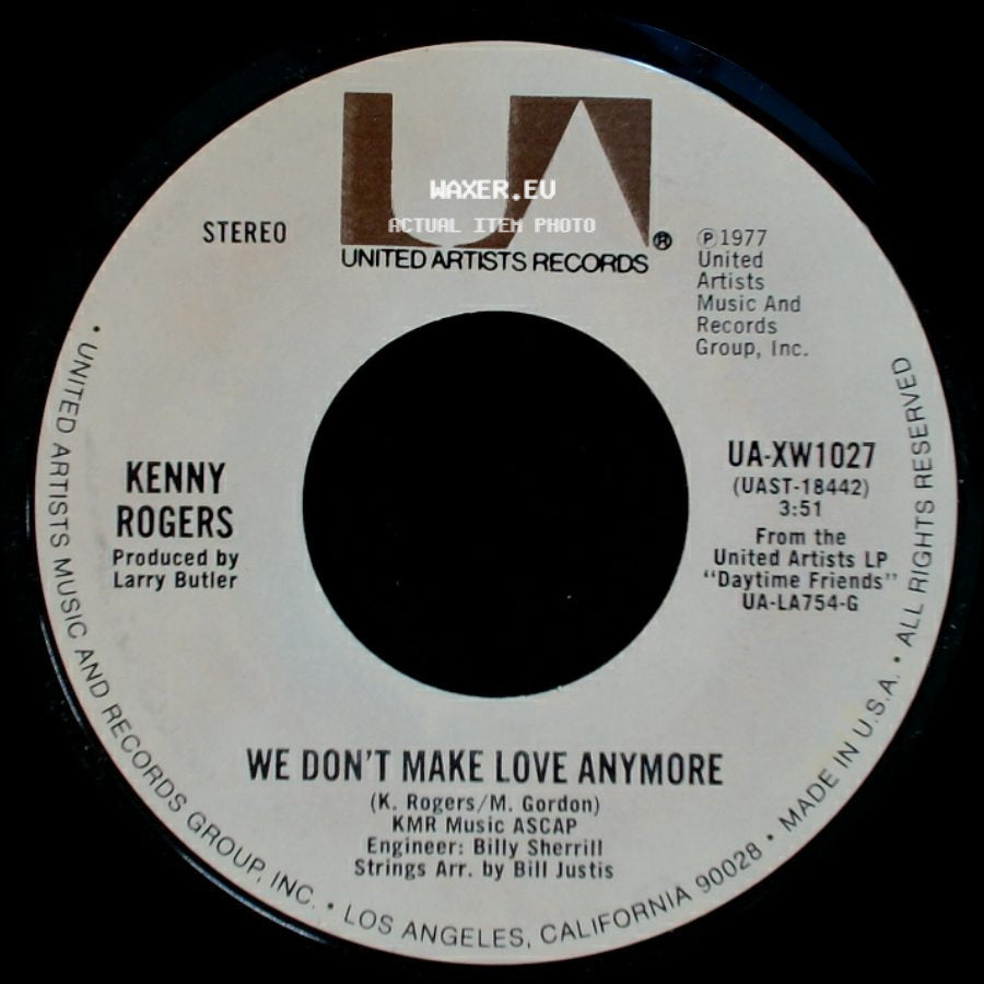 Kenny Rogers - Daytime Friends / We Don't Make Love Anymore side B