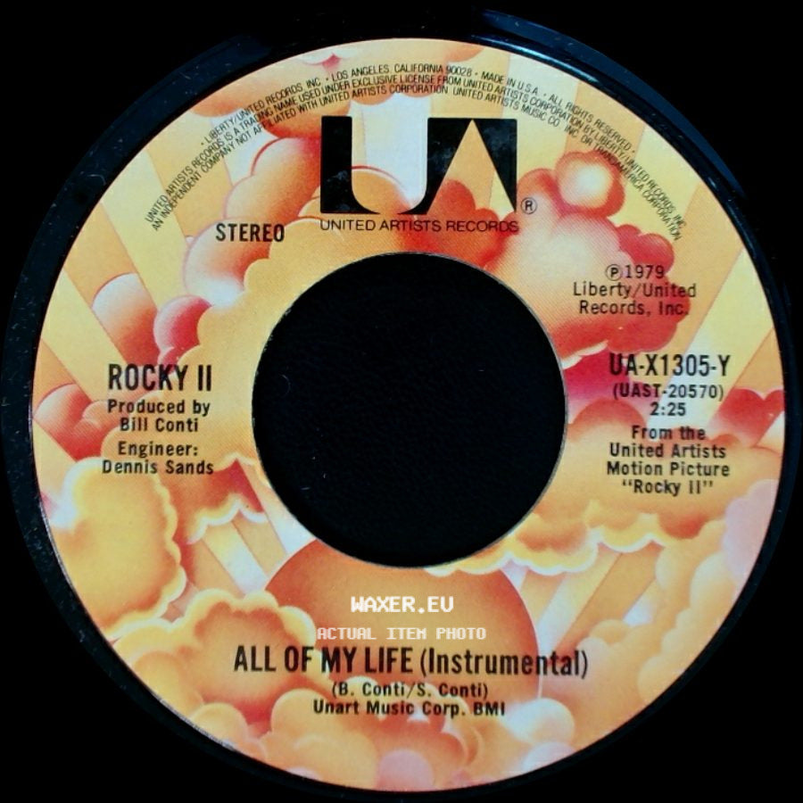 Rocky Ii - All Of My Life (Instrumental) / Redemption (Theme From Rocky Ii) side A
