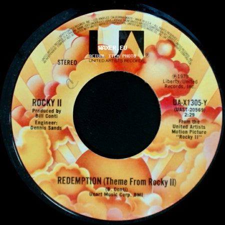 Rocky Ii - All Of My Life (Instrumental) / Redemption (Theme From Rocky Ii) side B