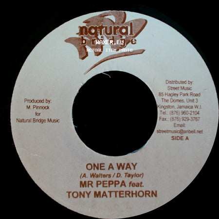 Mr Peppa Feat. Tony Matterhorn - One A Way / Prime Time Riddim side A