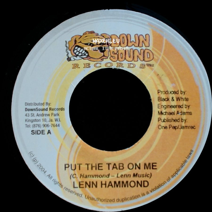 Lenn Hammond / Ultimate Shines - Put The Tab On Me / Give It 2 Me Baby side A