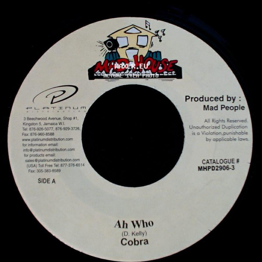Cobra / Bad Gal - Ah Who / Version side A