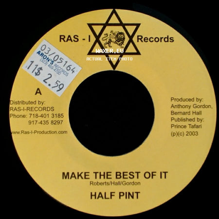 Half Pint - Make The Best Of It / Version side A