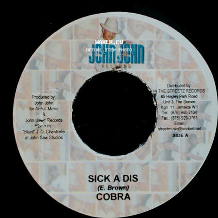 Cobra / Jamy "Jam 11" James/P. "Teetimus" Edmund - Sick A Dis / Chikikita side A