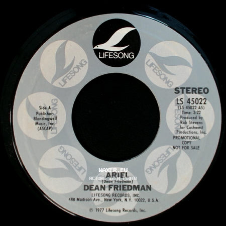 Dean Friedman - Ariel / Ariel side B