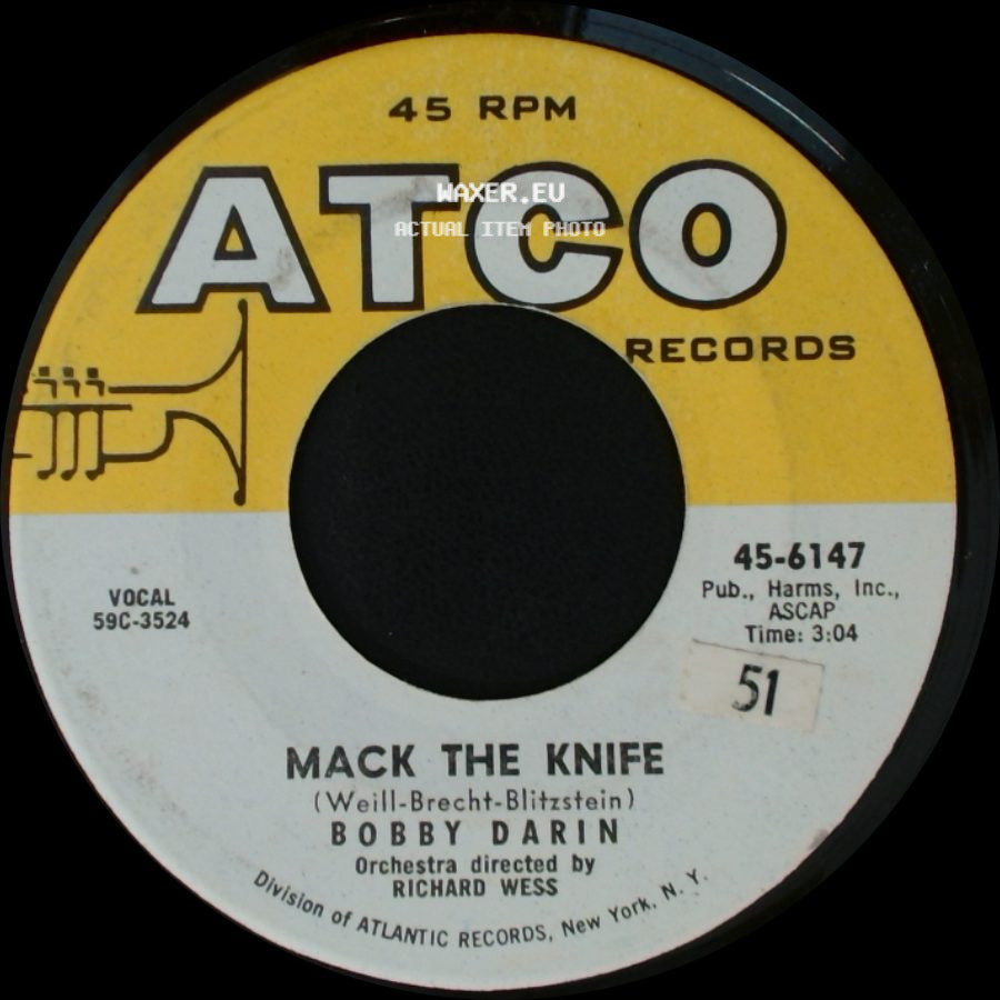 Bobby Darin - Mack The Knife / Was There A Call For Me side A