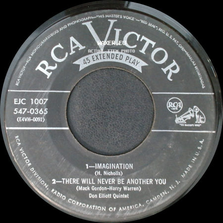 Don Elliott Quintet - Susan Stands Pat / I Just Don't Care Anymore / Imagination / There Will Never Be Another You side B