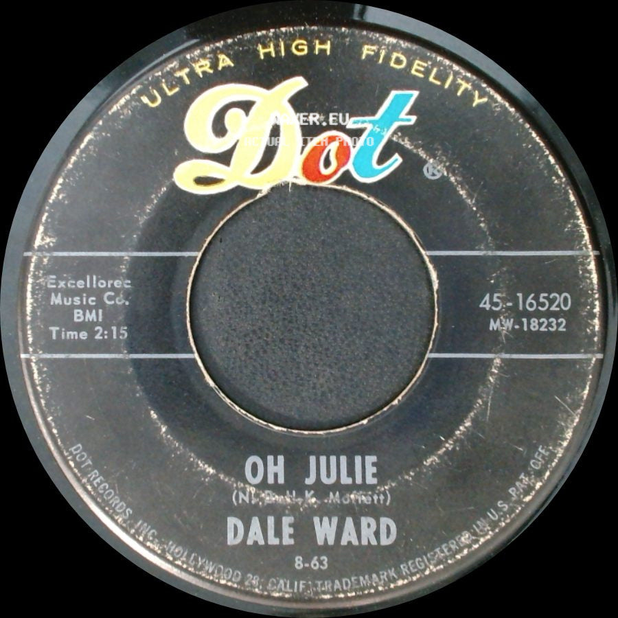 Dale Ward - Letter From Sherry / Oh Julie side B
