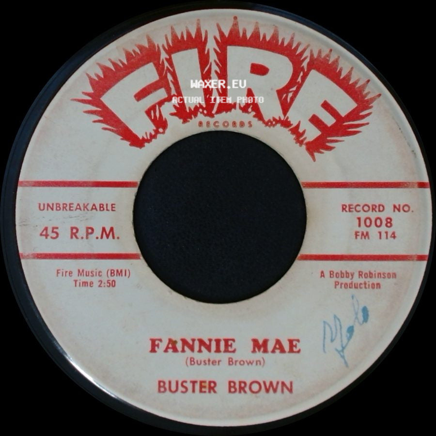 Buster Brown - Fannie Mae / Lost In A Dream side A