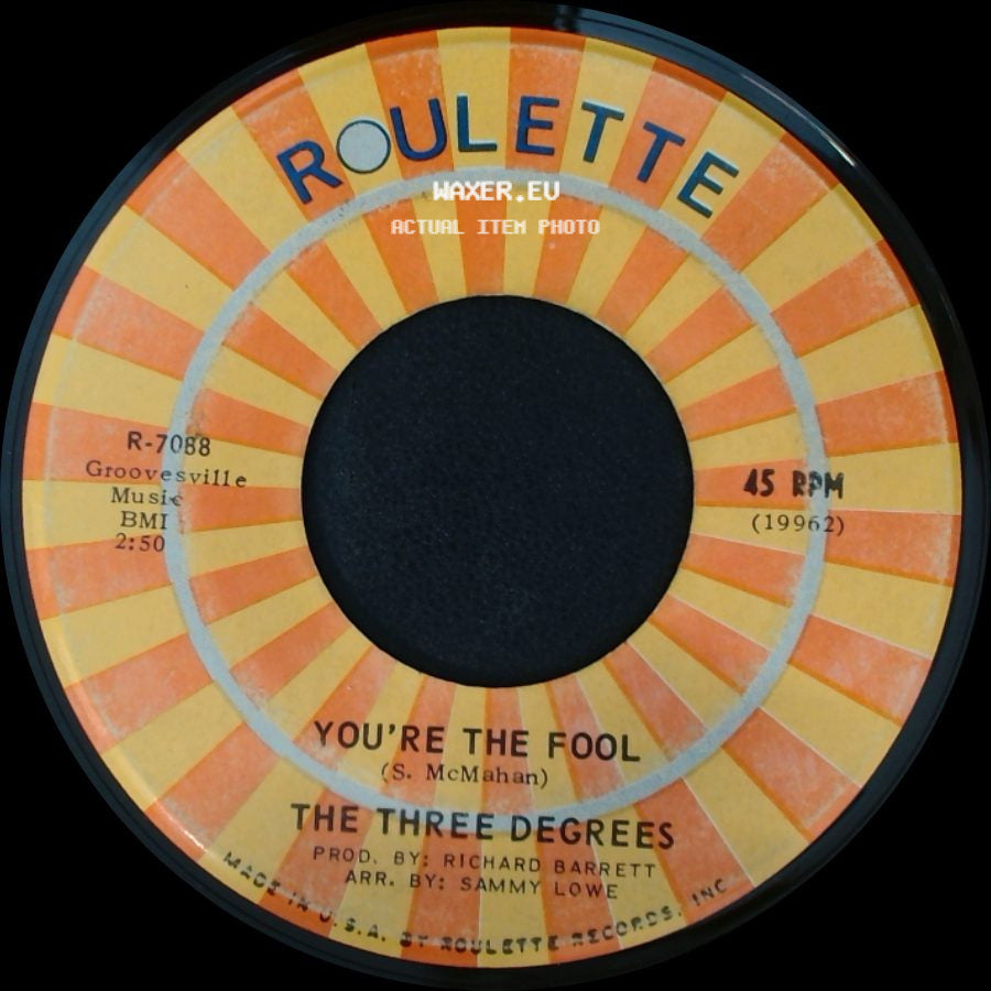 The Three Degrees - I Do Take You / You're The Fool side B