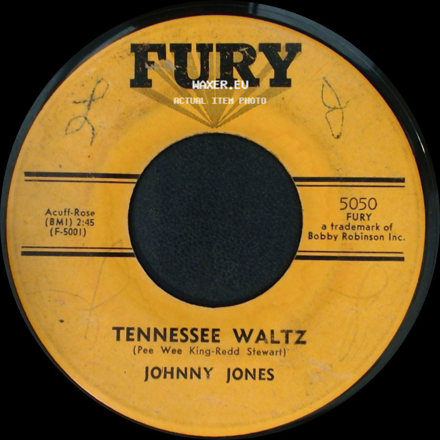 Johnny Jones - Tennessee Waltz / I Find No Fault (In My Baby's Love) side A