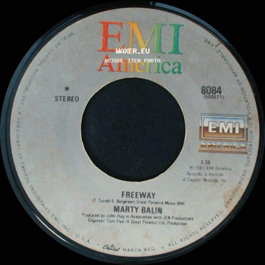 Marty Balin - Hearts / Freeway side B