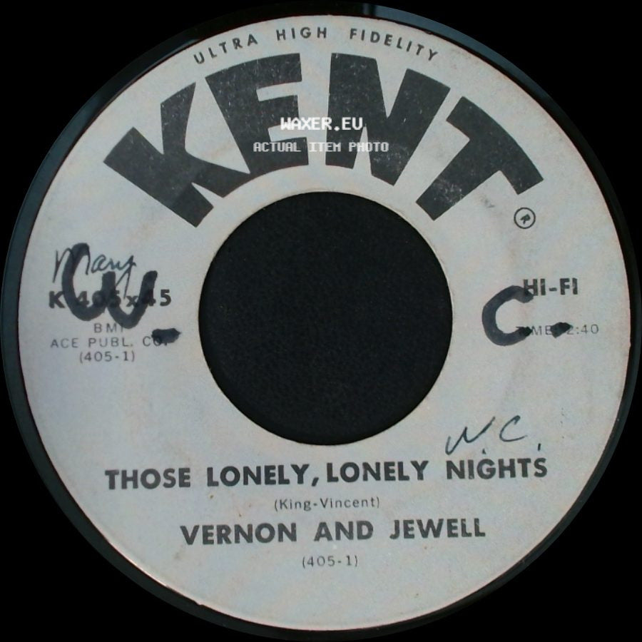 Vernon And Jewell - That's A Rockin Good Way / Those Lonely, Lonely Nights side B