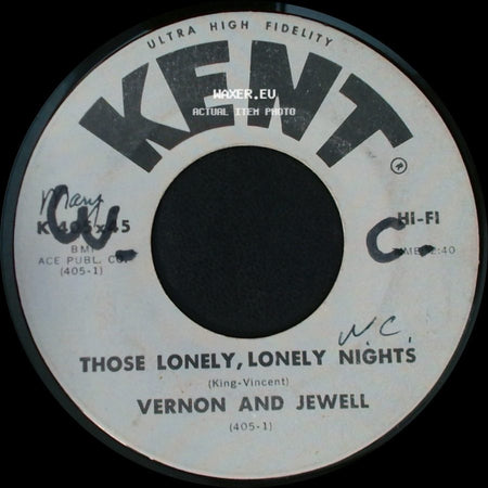 Vernon And Jewell - That's A Rockin Good Way / Those Lonely, Lonely Nights side B