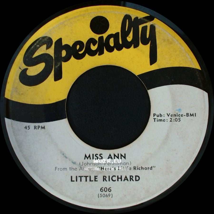 Little Richard - Jenny, Jenny / Miss Ann side B
