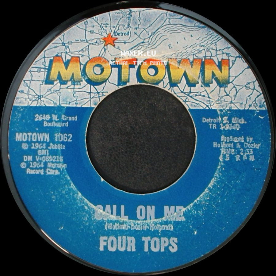 Four Tops - Baby I Need Your Loving / Call On Me side B