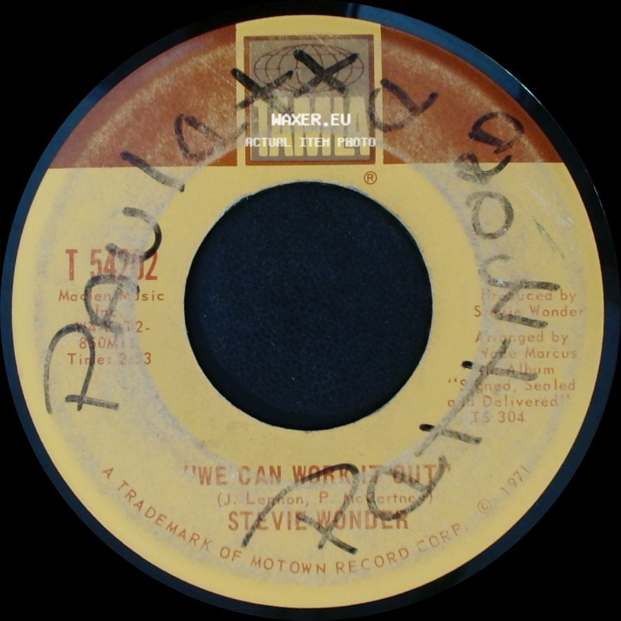 Stevie Wonder - Never Dreamed You'd Leave In Summer / We Can Work It Out side B