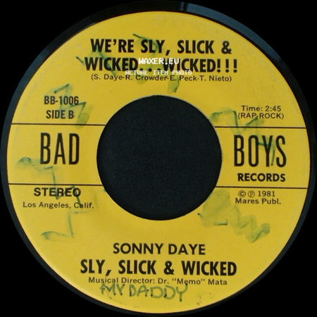 Ron Crowder / Sonny Daye - Tonight's The Nite / Sly, Slick & Wicked side B