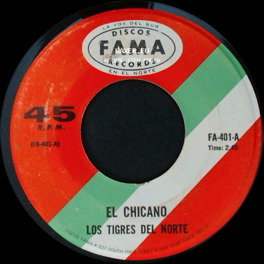 Los Tigres Del Norte - El Chicano / No Llorare side A