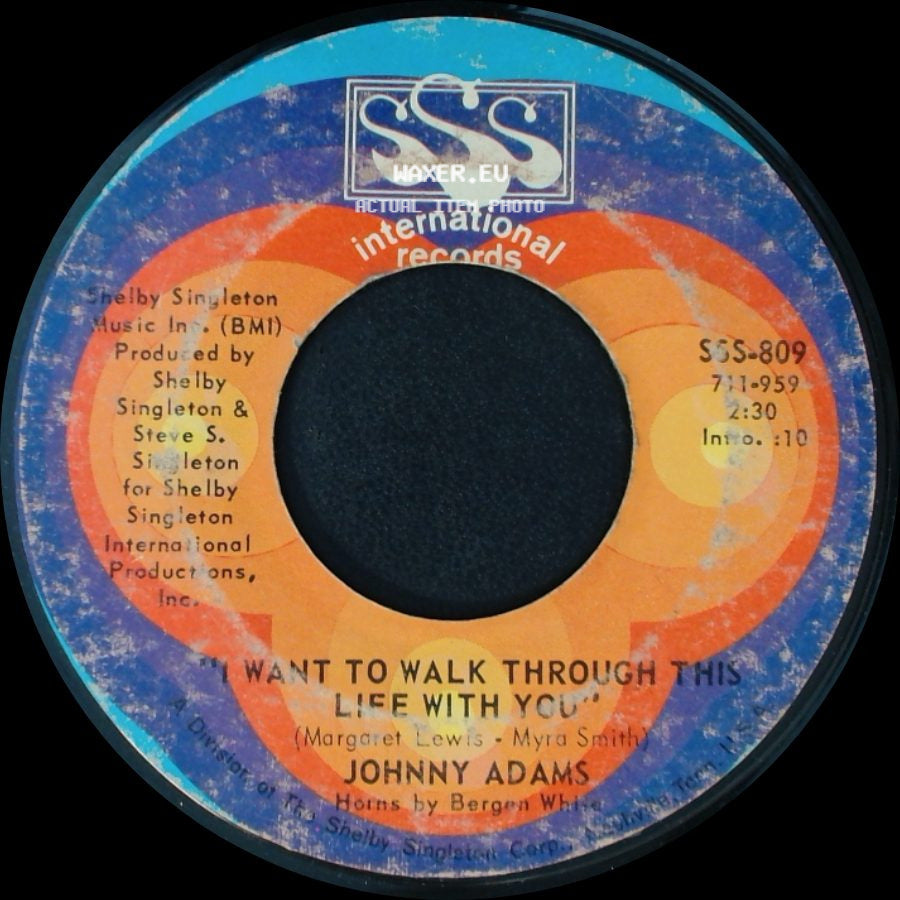 Johnny Adams - I Won't Cry / I Want To Walk Through This Life With You side B