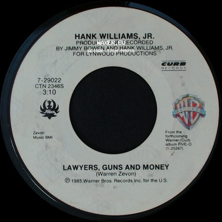 Hank Williams, Jr. - I'm For Love / Lawyers, Guns And Money side B