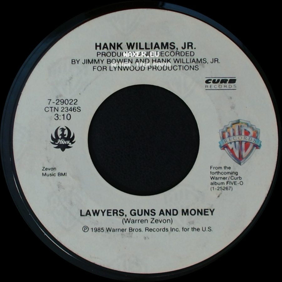 Hank Williams, Jr. - I'm For Love / Lawyers, Guns And Money side B