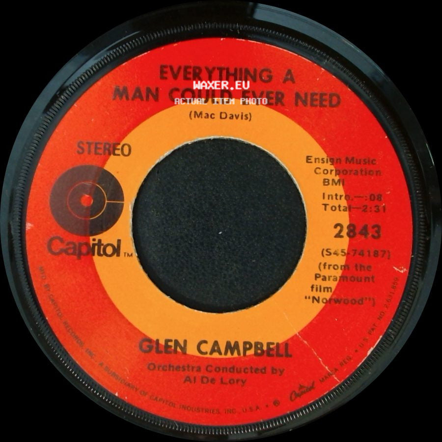 Glen Campbell - Everything A Man Could Ever Need / Norwood (Me And My Guitar) side A