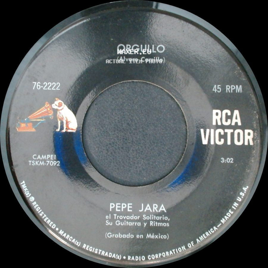 Pepe Jara - Pobre De Mi / Orgullo side B