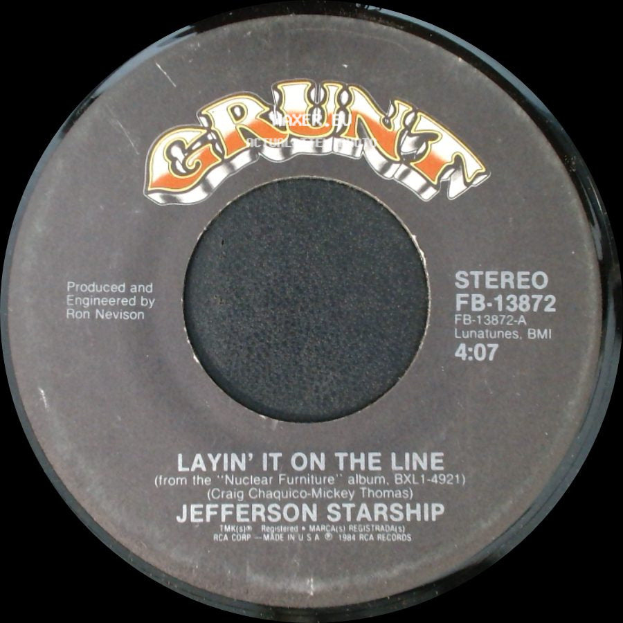 Jefferson Starship - Showdown / Layin' It On The Line side B