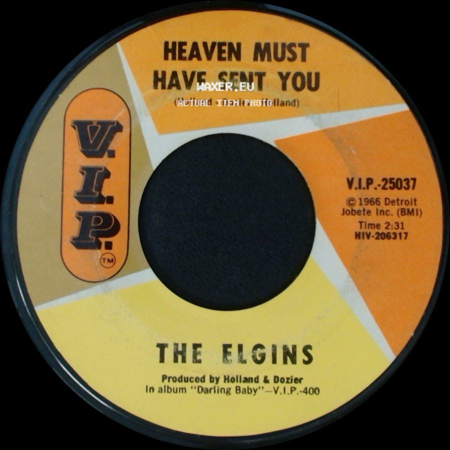The Elgins - Heaven Must Have Sent You / Stay In My Lonely Arms side A